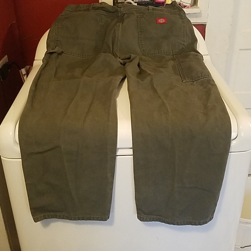 Mens dickies carpenter canvas jeans pants sz 38x30